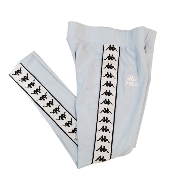 KAPPA Womens Leggings 222 Banda Anen Blue White Size Medium - Picture 2 of 12